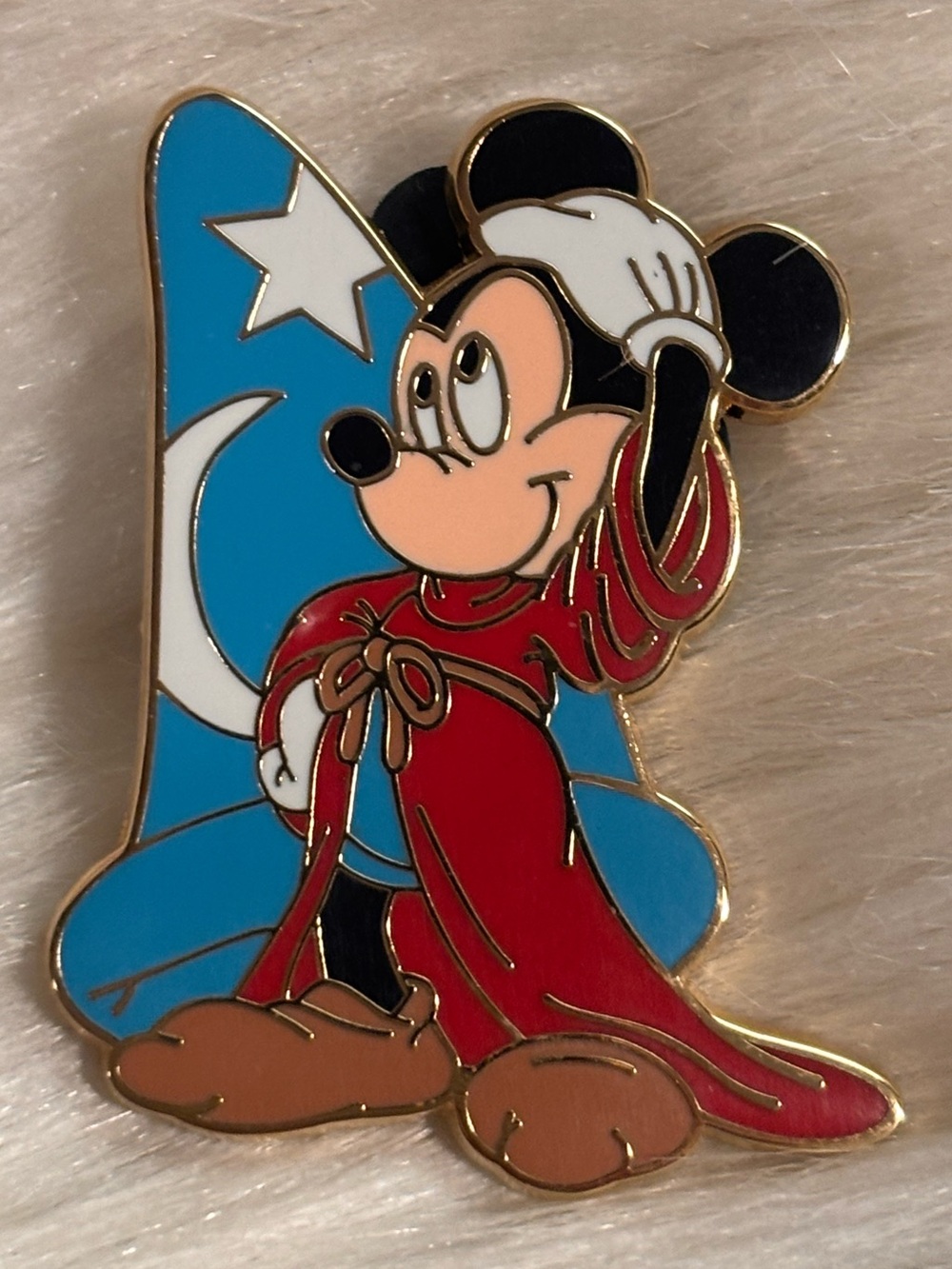 Disney Parks Mickey Mouse Fantasia Authentic Sorcerer Hat Vintage Trading Pin